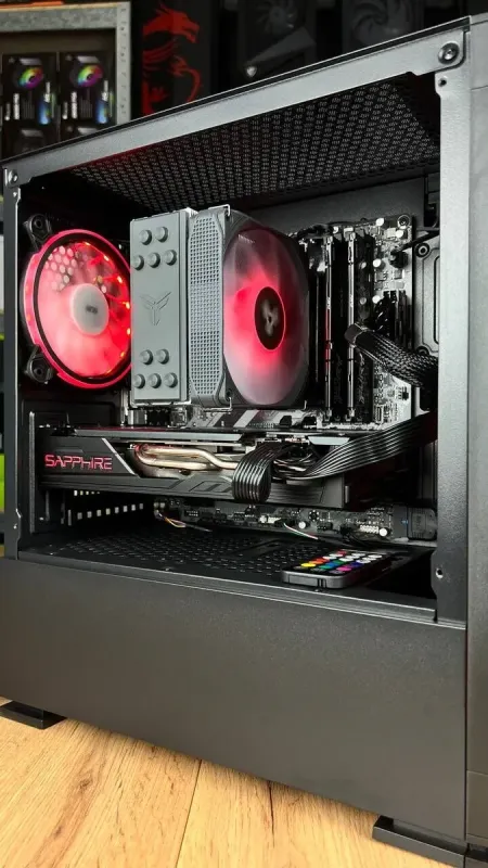 Збірка під замовлення: комп'ютер 2E Gaming PC Case Calleo GB700 Tower / AMD Ryzen 5 7500F (6 (12) ядер по 3.7 - 5.0 GHz) / 16 GB DDR4 / 1000 GB SSD M.2 / AMD Radeon RX 5700 XT, 8 GB GDDR6, 256-bit / 650W б/в - зображення 4