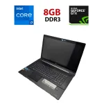 Ігровий ноутбук Acer 8951 / 18.4" (1920x1080) TN / Intel Core i7-2670QM (4 (8) ядра по 2.2 - 3.1 GHz) / 8 GB DDR3 / 120 GB SSD + 750 GB HDD / nVidia GeForce GT 555M, 2 GB GDDR3, 128-bit / WebCam / Не тримає б/в