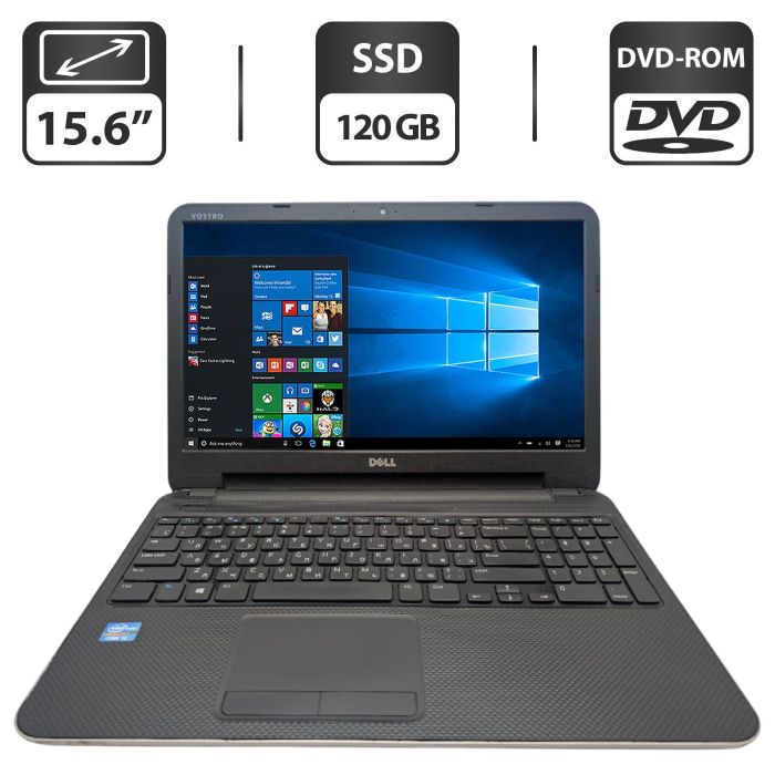 Ноутбук Dell Vostro 2521 / 15.6" (1366x768) TN / Intel Core i3-2375M (2 (4) ядра по 1.5 GHz) / 8 GB DDR3 / 120 GB SSD / Intel Graphics / WebCam / DVD-ROM б/в - зображення 1