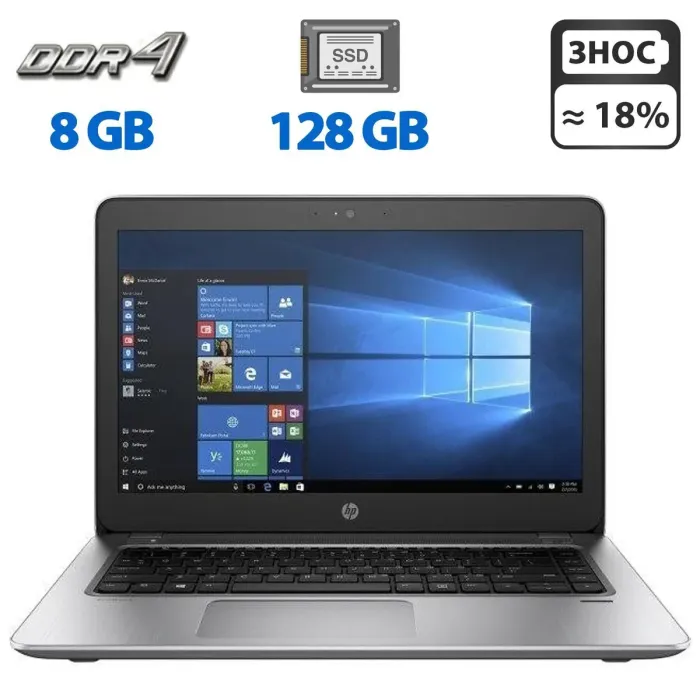 Ноутбук Б-клас HP ProBook 440 G4 / 14" (1366x768) TN / Intel Core i5-7200U (2 (4) ядра по 2.5 - 3.1 GHz) / 8 GB DDR4 / 256 GB SSD / Intel HD Graphics 620 / WebCam / VGA б/в - зображення 1
