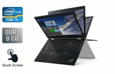 Ноутбук-трансформер Lenovo ThinkPad X1 Yoga 1 st / 14" (1920x1080) IPS Touch / Intel Core i5-6300U (2 (4) ядра по 2.4 - 3.0 GHz) / 8 GB DDR3 / 256 GB SSD / Intel HD Graphics 520 / WebCam / TouchID / Windows 10 б/в