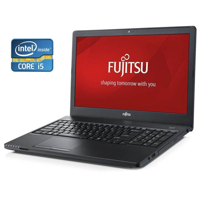 Ноутбук Fujitsu LifeBook A357 / 15.6" (1920x1080) IPS / Intel Core i5-7200U (2 (4) ядра по 2.5 - 3.1 GHz) / 8 GB DDR4 / 128 GB SSD / Intel HD Graphics 620 / WebCam / Win 10 Pro б/в - зображення 1