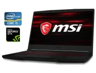 Ігровий ноутбук Б-клас MSI GF63 Thin 8SC / 15.6" (1920x1080) IPS / Intel Core i5-8300H (4 (8) ядра по 2.3 - 4.0 GHz) / 8 GB DDR4 / 256 GB SSD / nVidia GeForce GTX 1650 Max-Q, 4 GB GDDR6, 128-bit / WebCam б/в