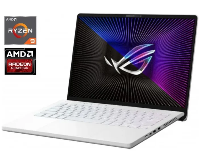 Ігровий ноутбук Б-клас Asus ROG Zephyrus G14 GA402RJ / 14" (2560x1600) IPS / AMD Ryzen 9 6900HS (8 (16) ядер по 3.3 - 4.9 GHz) / 16 GB DDR5 / 1000 GB SSD / AMD Radeon RX 6700S, 8 GB GDDR6, 128-bit / WebCam б/в - зображення 1