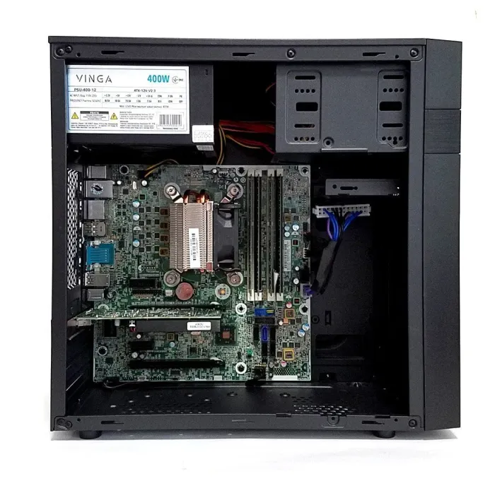Ігровий ПК Vinga CS112B Tower NEW / Intel Xeon E3-1240 v3 (4 (8) ядра по 3.4 - 3.8 GHz) (аналог i7-4770) / 16 GB DDR3 / 256 GB SSD / AMD Radeon R5 430, 1 GB GDDR5, 64-bit б/в - зображення 4