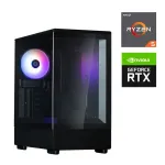 Ігровий ПК Zalman P10 STALKER Tower / AMD Ryzen 5 5500 (6 (12) ядер по 3.6 - 4.2 GHz) / 16 GB DDR4 / 512 GB SSD M.2 / nVidia GeForce RTX 5060, 8 GB GDDR7, 128-bit б/в