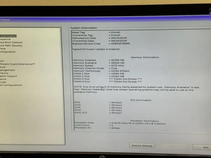 Комп'ютер Б-клас Dell Precision 3630 Tower / Intel Xeon E-2186G (6 (12) ядер по 3.8 - 4.7 GHz) / 32 GB DDR4 / no HDD / Intel UHD Graphics P630 / 460W / DVD-ROM / DisplayPort / HDMI б/в - зображення 12