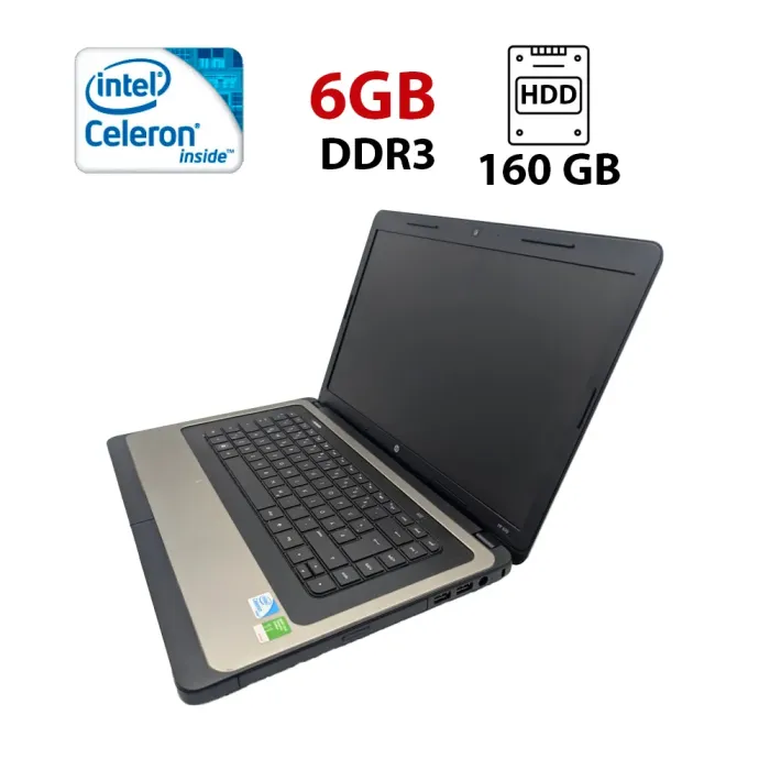 Ноутбук HP 630 / 15.6" (1366x768) TN / Intel Celeron B800 (2 ядра по 1.5 GHz) / 6 GB DDR3 / 160 GB HDD / Intel HD Graphics / WebCam б/в - зображення 1
