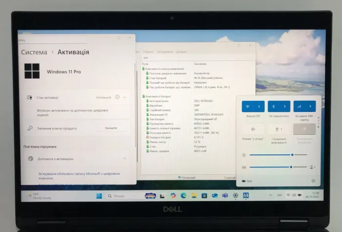 Ноутбук-трансформер Б-клас Dell Latitude 7390 2-in-1 / 13.3" (1920x1080) IPS Touch / Intel Core i5-8350U (4 (8) ядра по 1.7 - 3.6 GHz) / 8 GB DDR4 / 256 GB SSD / Intel UHD Graphics 620 / WebCam / Win 11 Pro б/в - зображення 12