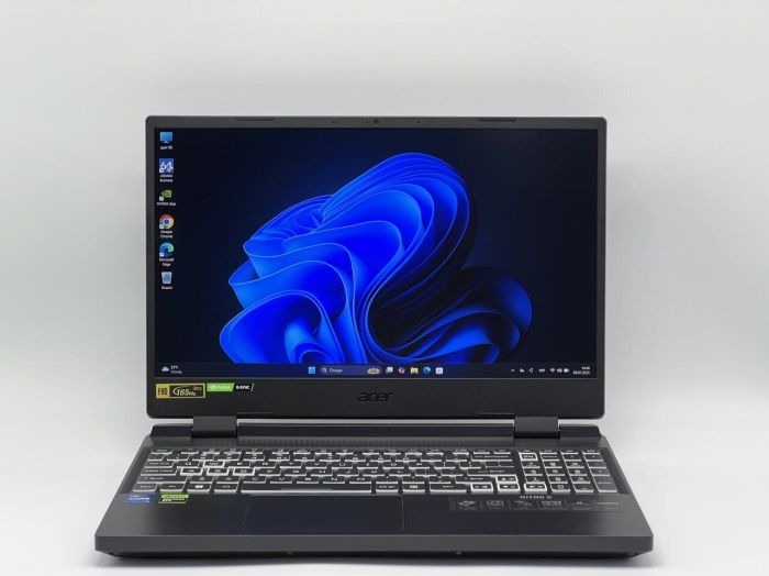 Ігровий ноутбук Acer Nitro 5 AN515-58-76ND / 15.6" (1920x1080) IPS / Intel Core i7-12700H (14 (20) ядер по 3.5 - 4.7 GHz) / 16 GB DDR4 / 480 GB SSD / nVidia GeForce RTX 3060, 6 GB GDDR6, 192-bit / WebCam б/в - зображення 2