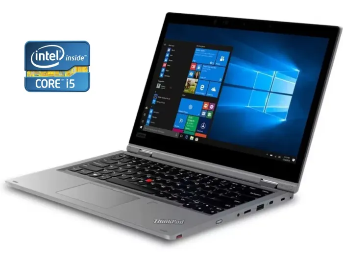 Ультрабук Lenovo ThinkPad L390 Yoga / 13.3" (1920x1080) IPS Touch / Intel Core i5-8265U (4 (8) ядра по 1.6 - 3.9 GHz) / 8 GB DDR4 / 256 GB SSD / Intel UHD Graphics / WebCam б/в - зображення 1