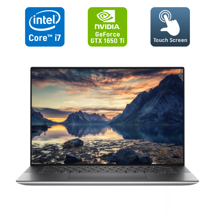 Ігровий ноутбук Dell XPS 15 9500 / 15,6" (3840x2160) IPS Touch / Intel Core i7-10750H (6 (12) ядер по 2,6 - 5,0 ГГц) / 16 ГБ DDR4 / 512 ГБ SSD / nVidia GeForce GTX 1650 Ti, 4 ГБ GDDR6, 128-біт / WebCam / Windows 10 б/в - зображення 1