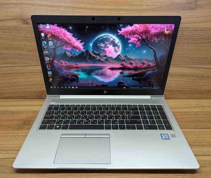 Ультрабук HP EliteBook 850 G6 / 15.6" (1920x1080) IPS / Intel Core i5-8365U (4 (8) ядра по 1.6 - 4.1 GHz) / 16 GB DDR4 / 480 GB SSD / Intel UHD Graphics / Fingerprint / WebCam / Windows 10 б/в - зображення 2