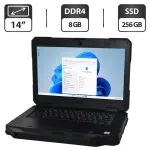 Захищений ноутбук Dell Latitude 5414 Rugged / 14" (1366x768) TN / Intel Core i3-6100U (2 (4) ядра по 2.3 GHz) / 8 GB DDR4 / 256 GB SSD / Intel HD Graphics 520 / WebCam / Windows 11 Pro б/в
