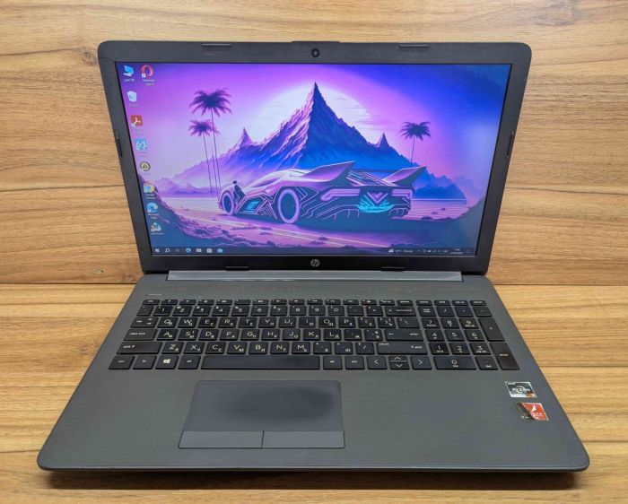 Ноутбук Б-клас HP 255 G7 / 15.6" (1920x1080) IPS / AMD Ryzen 3 3200U (2 (4) ядра по 2.6 - 3.5 GHz) / 8 GB DDR4 / 256 GB SSD / AMD Radeon Vega 3 Graphics / WebCam / Windows 10 б/в - зображення 2