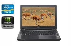 Мобільна робоча станція Б-клас Fujitsu Celsius H780 / 15.6" (1920x1080) IPS / Intel Core i7-8750H (6 (12) ядер по 2.2 - 4.1 GHz) / 32 GB DDR4 / 512 GB SSD / nVidia Quadro P600, 4 GB GDDR5, 128-bit / WebCam / HDMI / Windows 10 б/в