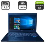 Ноутбук Б-клас Dell Vostro 3750 / 17.3" (1600x900) TN / Intel Core i5-2410M (2 (4) ядра по 2.3 - 2.9 GHz) / 8 GB DDR3 / 256 GB SSD / nVidia GeForce GT 525M, 1 GB GDDR3, 128-bit / WebCam / DVD-ROM б/в
