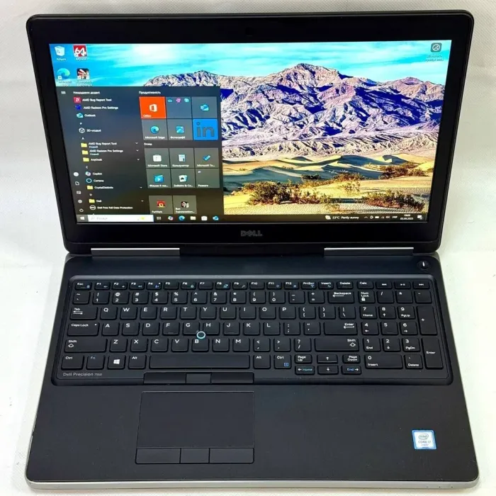 Мобільна робоча станція Dell Precision 7510 / 15,6" (1920x1080) IPS / Intel Core i7-6820HQ (4 (8) ядра по 2,7 - 3,6 ГГц) / 32 ГБ DDR4 / 512 ГБ SSD / AMD FirePro W5170M, 2 ГБ GDDR5, 128-біт / WebCam / Windows 10 Pro б/в - зображення 3