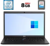 Ноутбук Б-клас Dell Latitude 7480 / 14" IPS Touch / Core i5-7300U (2(4) ядра по 2.6-3.5GHz) / 8GB DDR4 / 256GB SSD / HD Graphics 620 / WebCam / HDMI б/в