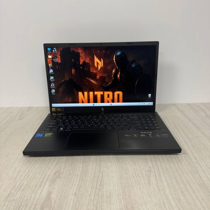 Ігровий ноутбук Acer Nitro V15 ANV15-51 / 15,6" (1920x1080) IPS / Intel Core i5-13420H (8 (12) ядер по 2.1 - 4.6 GHz) / 16 GB DDR5 / 512 GB SSD / nVidia GeForce RTX 3050, 6 GB GDDR6, 96-bit / WebCam б/в - изображение 2