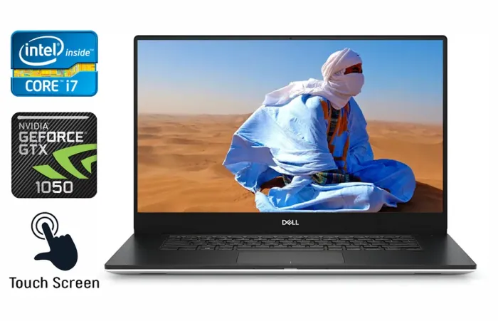 Ігровий ноутбук Dell XPS 15 9570 / 15.6" (3840x2160) IPS Touch / Intel Core i7-8750H (6 (12) ядер по 2.2 - 4.1 GHz) / 16 GB DDR4 / 512 GB SSD / nVidia Geforce GTX 1050, 4 GB GDDR5, 128-bit / HDMI / Windows 10 б/в - зображення 1