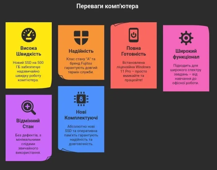 Комп'ютер Fujitsu Esprimo P756 E90 Tower / Intel Core i5-6400 (4 ядра по 2,7 - 3,3 ГГц) / 32 ГБ DDR4 / 500 ГБ SSD / Intel HD Graphics 530 / DVD-ROM / Windows 11 Pro б/в - зображення 8