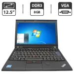 Нетбук Lenovo ThinkPad X220 / 12.5" (1366x768) TN / Intel Core i5-2520M (2 (4) ядра по 2.5 - 3.2 GHz) / 8 GB DDR3 / 500 GB HDD / Intel HD Graphics 3000 / WebCam б/в