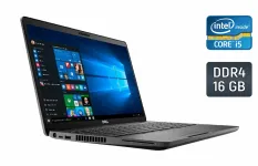 Ультрабук Б-клас Dell Latitude 5500 / 15.6" (1920x1080) IPS / Intel Core i5-8365U (4 (8) ядра по 1.6 - 4.1 GHz) / 16 GB DDR4 / 512 GB SSD / Intel UHD Graphics 620 / WebCam / Windows 10 б/в