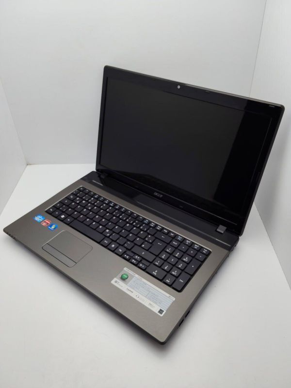 Ноутбук Acer Aspire 7750G / 17.3" (1600x900) TN / Intel Core i7-2630QM (4 (8) ядра по 2.0 - 2.9 GHz) / 6 GB DDR3 / 120 GB SSD + 750 GB HDD / AMD Radeon HD 6770M, 2 GB GDDR5, 128-bit / WebCam / DVD-ROM б/в - зображення 5