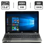 Ноутбук Б-клас HP ProBook 4530s / 15.6" (1366x768) TN / Intel Core i3-2330M (2 (4) ядра по 2.2 GHz) / 8 GB DDR3 / 128 GB SSD / Intel HD Graphics 3000 / WebCam / DVD-ROM / VGA б/в