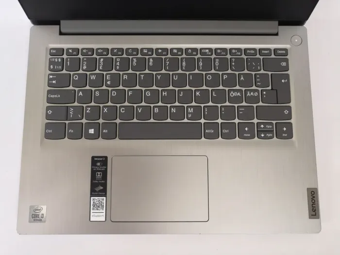 Ультрабук Б-клас Lenovo IdeaPad 3 14IIL05 / 14" (1920x1080) TN / Intel Core i3-1005G1 (2 (4) ядра по 1.2 - 3.4 GHz) / 8 GB DDR4 / 128 GB SSD / Intel UHD Graphics / WebCam / HDMI / Windows 10 Home б/в - зображення 3