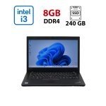 Ультрабук Lenovo ThinkPad L490 / 14" (1920x1080) IPS / Intel Core i3-8145U (2 (4) ядра по 2.1 - 3.9 GHz) / 8 GB DDR4 / 240 GB SSD / Intel UHD Graphics / WebCam б/в