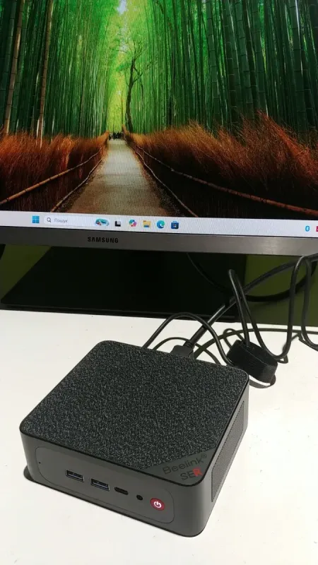 Неттоп Beelink SER5 MAX USFF / AMD Ryzen 7 5800H (8 (16) ядер по 3.2 - 4.4 GHz) / 16 GB DDR4 / 240 GB SSD / AMD Radeon RX Vega 8 Graphics / USB 3.1 / Wi-Fi / Bluetooth / Блок живлення в комплекті б/в - зображення 2