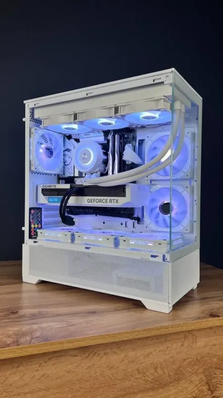 Збірка під замовлення: ігровий ПК GameMax Vista AW White Tower / Intel Core i7-14700F (20 (28) ядер по 1.5 - 5.4 GHz) / 64 GB DDR5 / 1000 GB SSD M.2 / nVidia GeForce RTX 4070 Ti, 12 GB GDDR6X, 192-bit / 850W - зображення 8