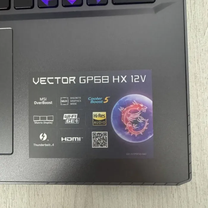 Ігровий ноутбук MSI Vector GP68HX 12VH / 16" (1920x1200) IPS / Intel Core i9-12900HX (16 (24) ядер по 3,6 - 5,0 ГГц) / 16 ГБ DDR5 / 1000 ГБ SSD NVMe / nVidia GeForce RTX 4080, 12 ГБ GDDR6, 192-біт / WebCam б/в - изображение 3