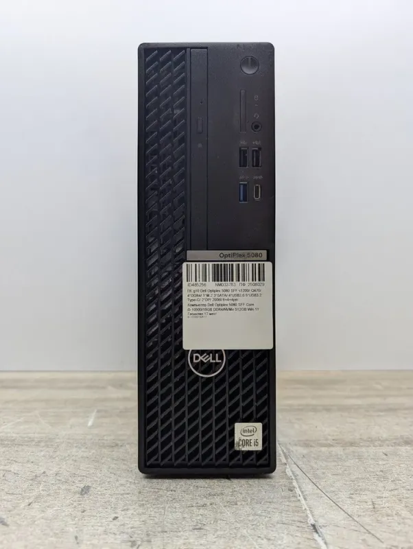 Комп'ютер Dell OptiPlex 5080 SFF / Intel Core i5-10500 (6 (12) ядер по 3,1 - 4,5 ГГц) / 16 ГБ DDR4 / 512 ГБ SSD M.2 / Intel UHD Graphics 630 / DVD-ROM б/в - зображення 3