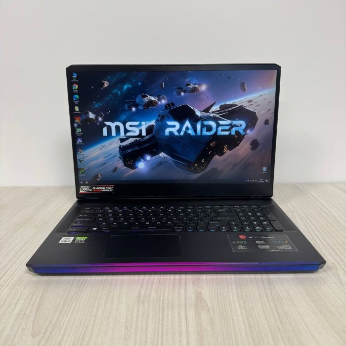 Ігровий ноутбук MSI GE76 Raider 10UG / 17.3" (1920x1080) IPS / Intel Core i7-10870H (8 (16) ядер по 2.2 - 5.0 GHz) / 32 GB DDR4 / 1000 GB SSD NVMe / nVidia GeForce RTX 3070, 8 GB GDDR6, 256-bit / WebCam б/в - зображення 2