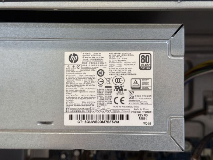 Комп'ютер Б-класу HP Z240 Workstation Tower / Intel Core i7-6700 (4 (8) ядра по 3,4 - 4,0 ГГц) / 8 ГБ DDR4 / без HDD / Intel HD Graphics 530 / 400 Вт / DVD-ROM / DisplayPort б/в - изображение 8