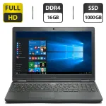 Ноутбук Dell Latitude 5580 / 15.6" (1920x1080) TN / Intel Core i5-6300U (2 (4) ядра по 2.4 - 3.0 GHz) / 16 GB DDR4 / 1000 GB SSD / Intel HD Graphics 520 / WebCam б/в