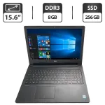 Ноутбук Б-клас Dell Latitude 3570 / 15.6" (1366x768) TN / Intel Core i3-6100U (2 (4) ядра по 2.3 GHz) / 8 GB DDR3 / 256 GB SSD / Intel HD Graphics 520 / WebCam б/в