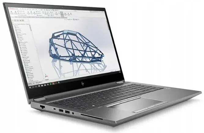 Мобільна робоча станція HP ZBook Fury 15 G7 / 15.6" (1920x1080) IPS / Intel Core i7-10750H (6 (12) ядер по 2.6 - 5.0 GHz) / 16 GB DDR4 / 512 GB SSD / nVidia Quadro T2000 Max-Q, 4 GB GDDR6, 128-bit / WebCam б/в - зображення 3