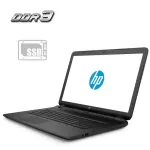 Ноутбук HP 17-p023ng / 17.3" (1600x900) TN / AMD E1-6010 (2 ядра по 1.35 GHz) / 4 GB DDR3 / 120 GB SSD / AMD Radeon R2 Graphics / WebCam / DVD-ROM / АКБ не тримає б/в