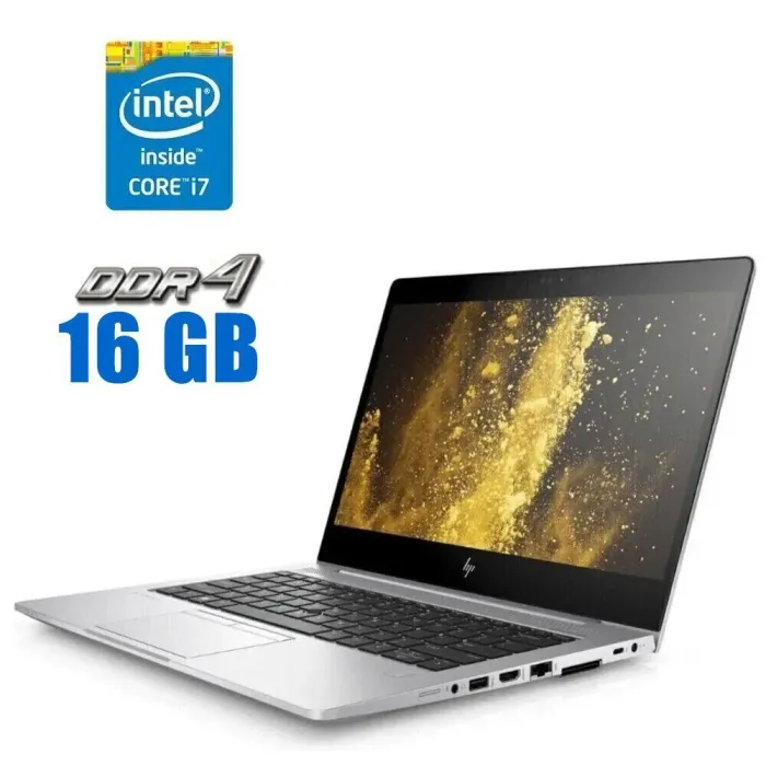 Ультрабук HP EliteBook 830 G6 / 13.3" (1920x1080) IPS Touch / Intel Core i5-8365U (4 (8) ядра по 1.6 - 4.1 GHz) / 16 GB DDR4 / 240 GB SSD / Intel UHD Graphics 630 / WebCam б/в - зображення 1