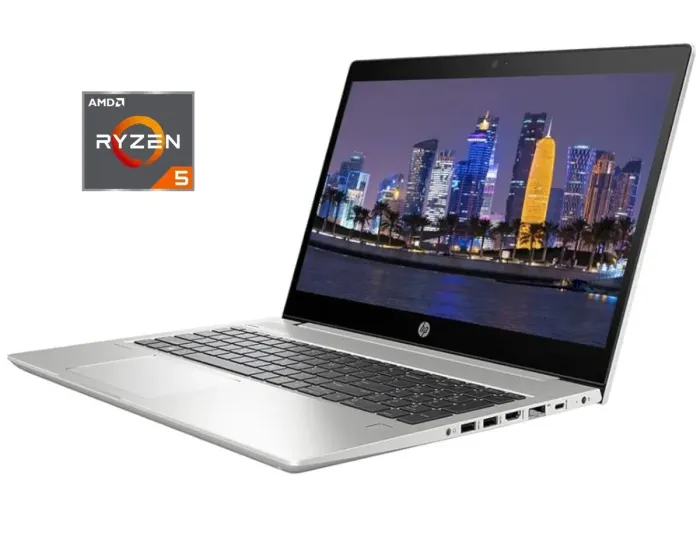 Ультрабук HP ProBook 445R G6 / 14" (1920x1080) IPS / AMD Ryzen 5 3500U (4 (8) ядра по 2.1 - 3.7 GHz) / 16 GB DDR4 / 256 GB SSD M.2 / AMD Radeon Vega 8 Graphics / WebCam б/в - зображення 1