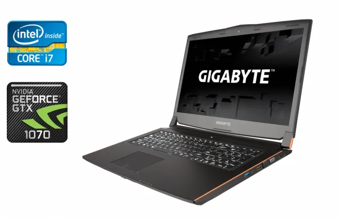 Ігровий ноутбук Б-клас Gigabyte P57 / 17.3" (1920x1080) IPS / Intel Core i7-6700HQ (4 (8) ядра по 2.6 - 3.5 GHz) / 16 GB DDR4 / 512 GB SSD / nVidia GeForce GTX 1070, 8 GB GDDR5, 256-bit / WebCam / HDMI б/в - зображення 1