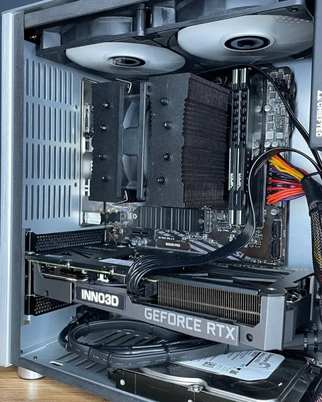 Ігровий ПК Qube V9 Pro Tower / AMD Ryzen 5 5600G (6 (12) ядер по 3.9 - 4.4 GHz) / 16 GB DDR4 / 512 GB SSD M.2 + 1000 GB HDD / nVidia GeForce RTX 3060, 12 GB GDDR6, 192-bit / 650W - зображення 5