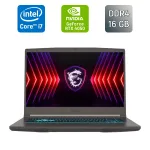 Ігровий ноутбук MSI Thin 15 B12v6 / 15,6" (1920x1080) IPS / Intel Core i7-12650H (10 (16) ядер по 3,5 - 4,7 ГГц) / 16 ГБ DDR4 / 512 ГБ SSD / nVidia GeForce RTX 4050, 6 ГБ GDDR6, 96-біт / Веб-камера / Windows 11 б/в