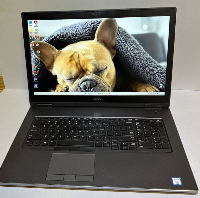 Мобільна робоча станція Dell Precision 7740 / 17,3" (1920x1080) IPS / Intel Xeon E-2276M (6 (12) ядер по 2,8 - 4,7 ГГц) / 32 ГБ DDR4 / 512 ГБ SSD / nVidia Quadro RTX 4000, 8 ГБ GDDR6, 256-біт / WebCam б/в - зображення 11