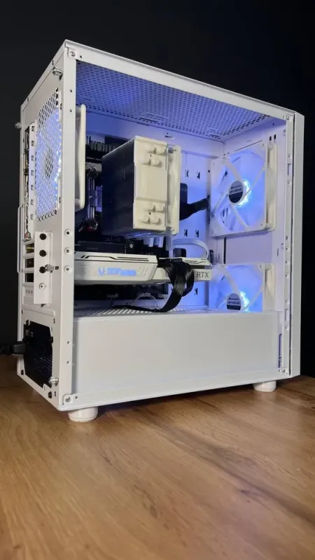 Збірка під замовлення: ігровий ПК Cougar Uniface Mini RGB White Tower / AMD Ryzen 5 5600 (6 (12) ядер по 3.5 - 4.4 GHz) / 32 GB DDR4 / 1000 GB SSD M.2 / nVidia GeForce RTX 3070, 8 GB GDDR6, 256-bit / 650W б/в - зображення 6