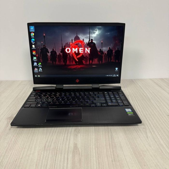 Ігровий ноутбук Б-клас HP Omen 15-dc1088wm / 15.6" (1920x1080) IPS / Intel Core i7-9750H (6 (12) ядер по 2.6 - 4.5 GHz) / 16 GB DDR4 / 256 GB SSD NVMe / nVidia GeForce GTX 1660 Ti, 6 GB GDDR6, 192-bit / WebCam б/в - зображення 2